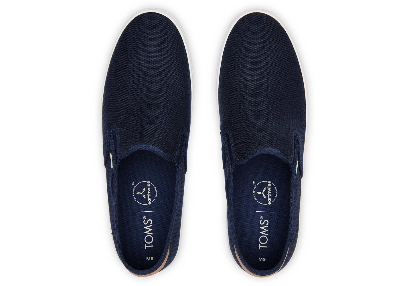 Toms Slip On Męskie Granatowe - Baja - 20ACMVHWL